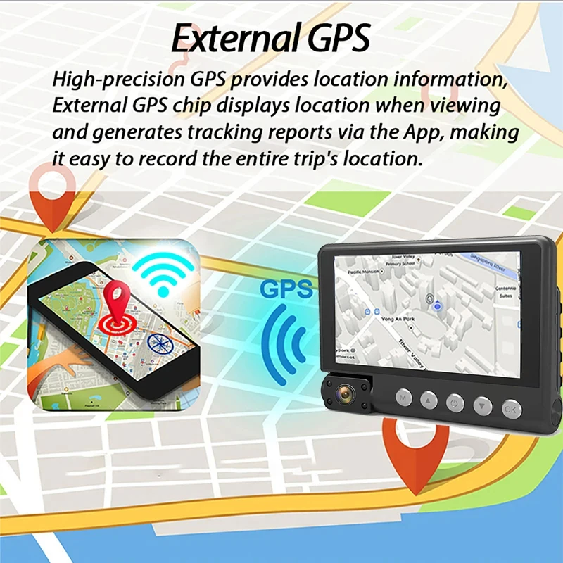  3   ķ, 1080P ڵ DVR, 4 ġ   , ĸ麸 ī޶, ܺ GPS ġ ũ, ڵ ׼