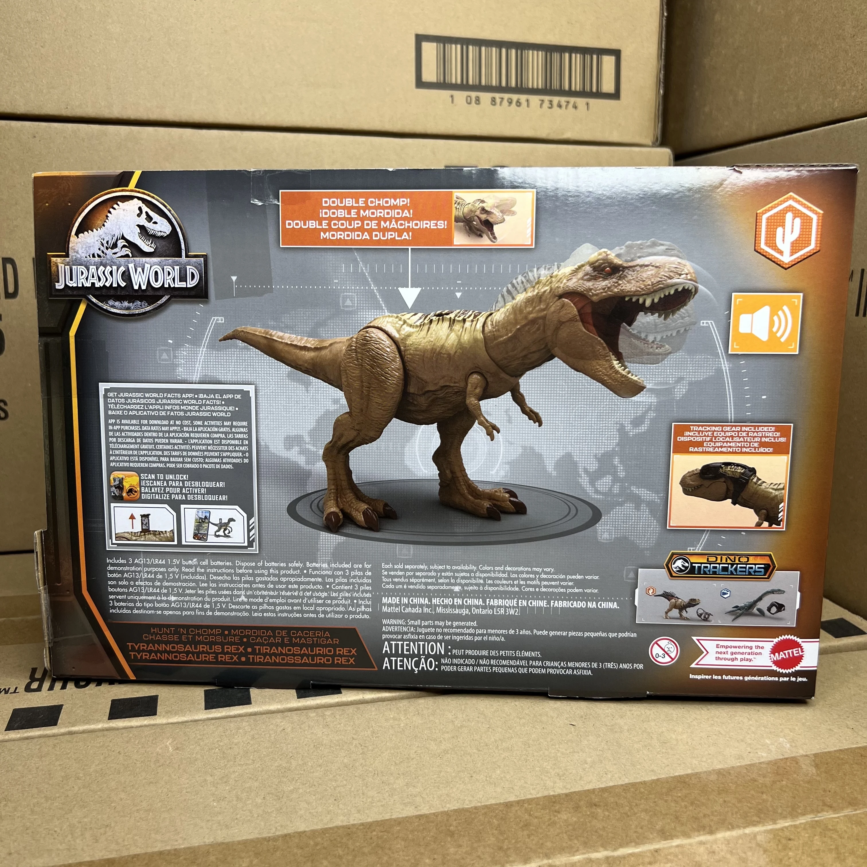 Mattel HCG54 Jurassic world Dinosaure Spinosaurus 50 cm Dino mâchoires  extrêmes