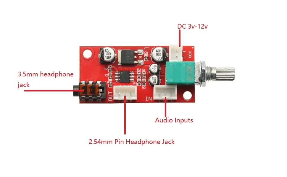 MAX4410 Headphone Amplifier Board Headset Amplifier Mini Amp For Pre-amplifier Single Battery Power 80mw*80mw