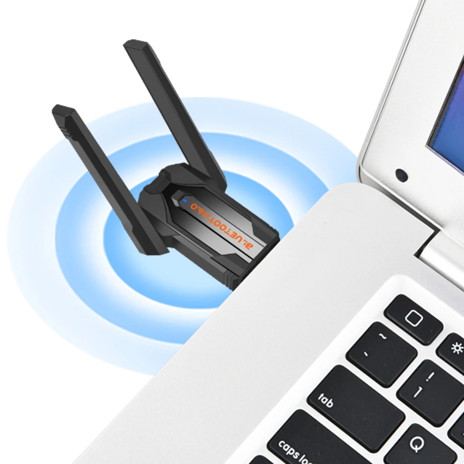 PC용 USB BT 어댑터 BT 6.0 동글 수신기 키보드/마우스/헤드폰/스피커/프린터용으로 7개 장치를 동시에 연결 가능