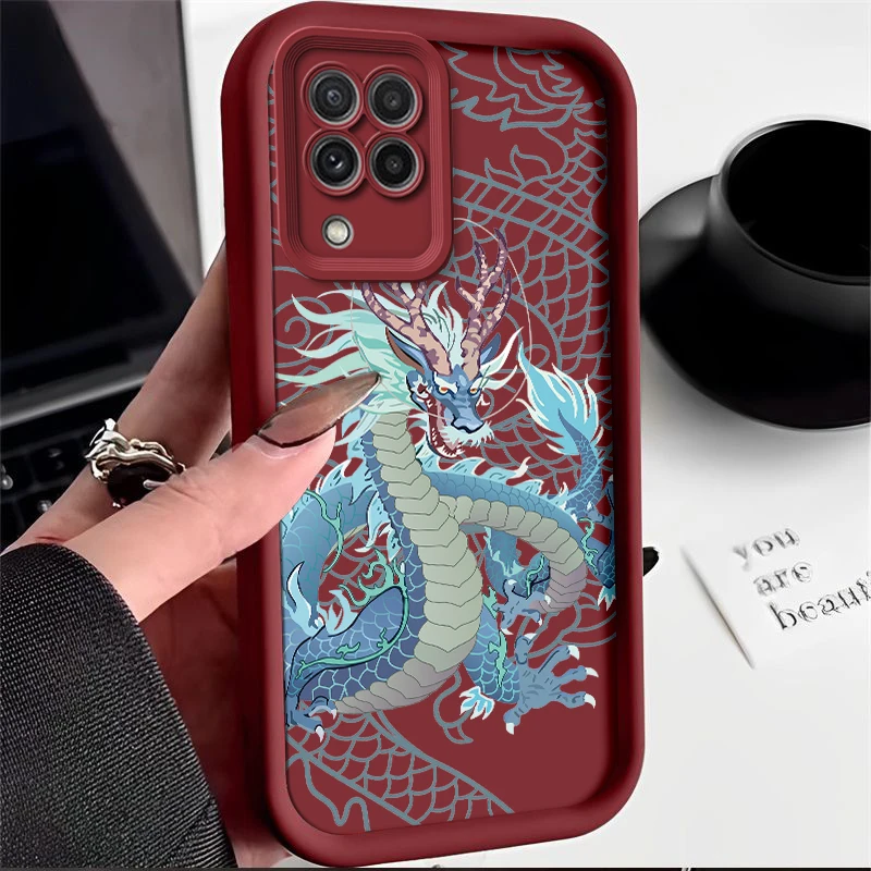 Dragon Painted Silicone Anti-Drop Soft Phone Case