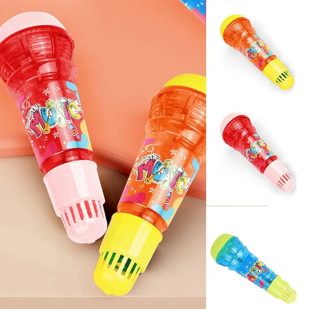 

Large Size Kids Echo Microphone Plastic Physical Echo Singing Song Toy Multicolor Wireless Music Instrument Toys Party