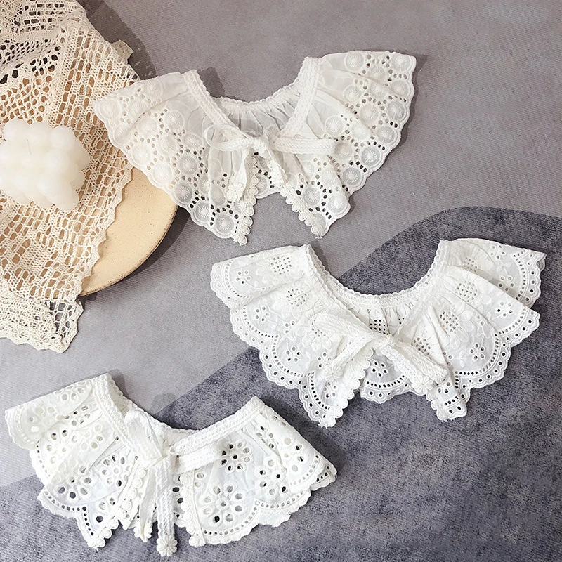 Kids Girls Scarf Shawl Detachable Collar Neckwear 3-8Y