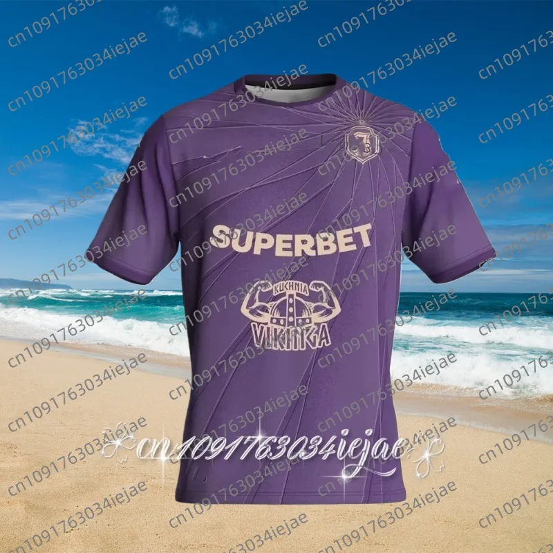 25/26 New Jagiellonia B Giaystok Herren-Fußball-Sporttrikot, Polen-Fußball-Match-Trikot, spezielles Kinder-Fußballtrikot-Set