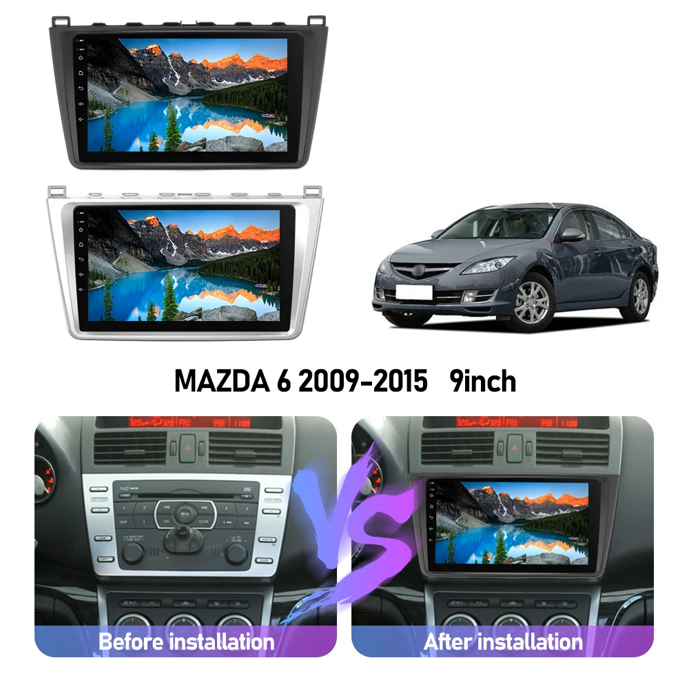 

Eunavi Android Auto GPS For MAZDA 6 Mazda6 2009 2010 2011 2012 - 2015 Car Radio Multimedia Player Head unit 2din 2 din Carplay