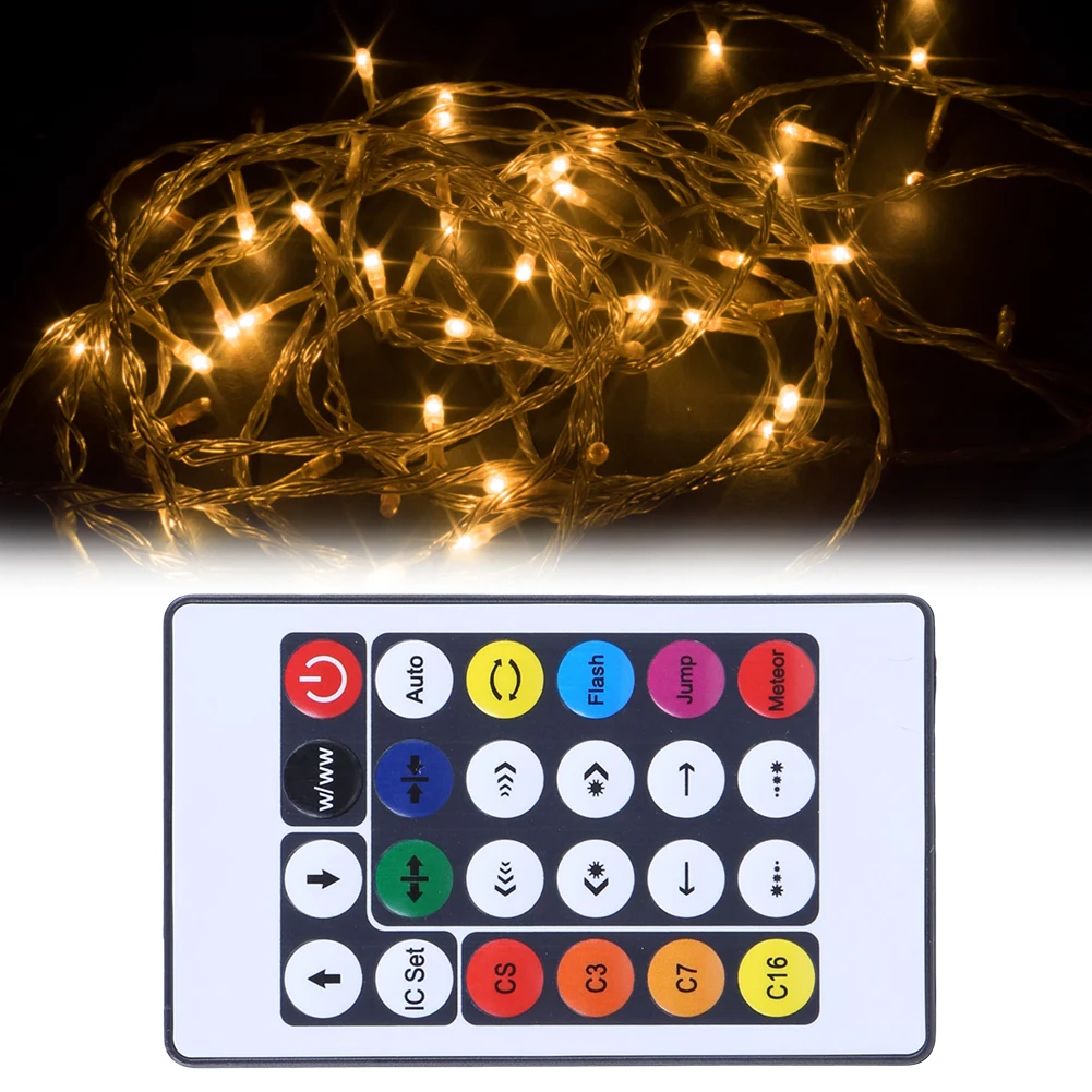 Description Picture 3 of item44/24 Keys Wireless IR Remote Control Dimmer IR RGB Controler Box RGB Light Strip Remote Controller for RGB LED Strip Lights