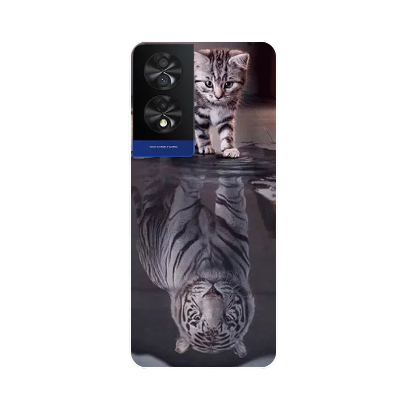 Cartoon Design Soft TPU Silicone Bumper Case, 6.78