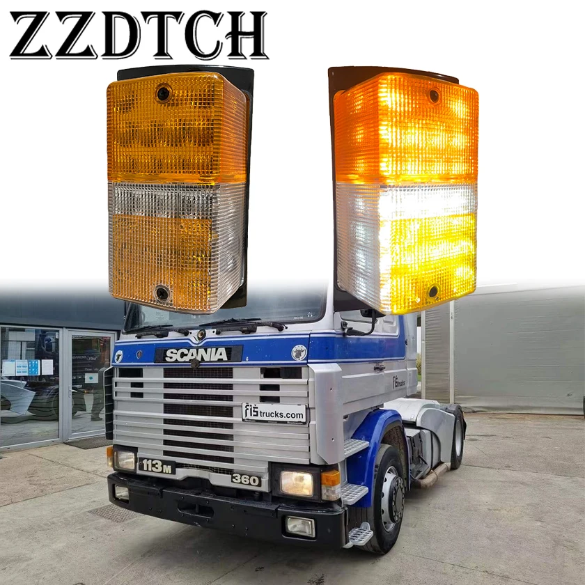 onepair24VledsidecornerLampforscania113truckledcornerlamp