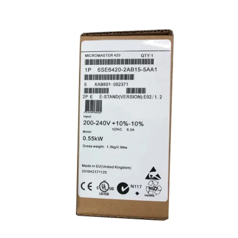 

New Original 6SE6420-2AB15-5AA1 0.55 kW With Filter 6SE64202AB155AA1 Inverter