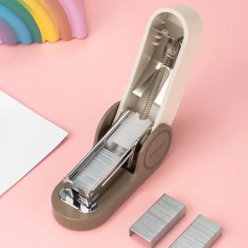 1Pc 미니 스테이플러 학생 귀여운 소형 스테이플러 사무용품 휴대용 스테이플러 세트
