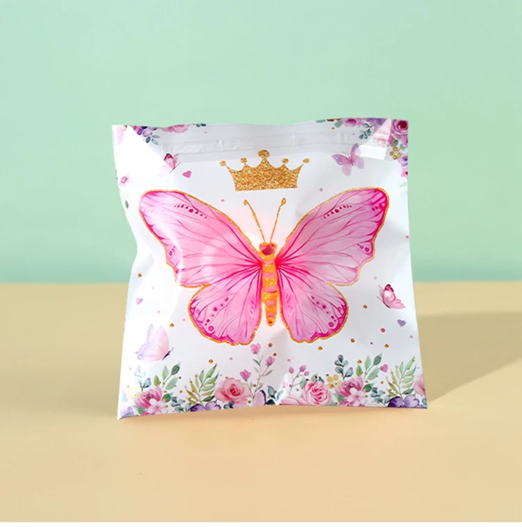 Pink Butterfly Candy Boxes – Gift Packing Bags for Girl Birthday, Baby Shower, Party Fa... - SKU CCB02009 - UGI Packaging