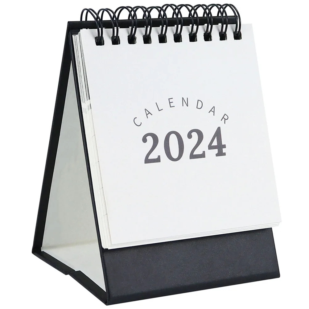 2024 Simple Desk Calendar Desktop Creative Props Decoration Ornaments Delicate Household Month Mini Paper Home Supplies Office 2024 mini desk calendar delicate convenient desktop creative decor table ornament