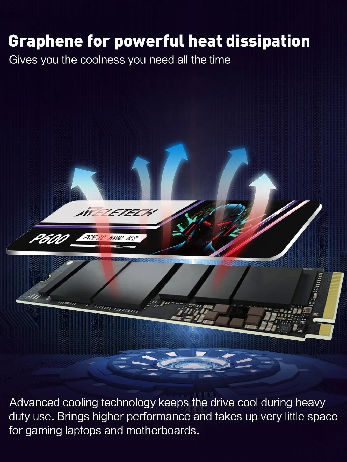 Reletech P600 M2 SSD NVMe 1TB 2TB 512G SSD M.2 2280 PCIe Gen3.0x4 Internal Solid State Drive Hard Disk For Laptop Desktop