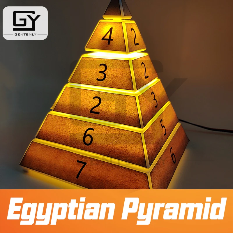Escape Game Puzzel Egyptische Piramide Prop Echte Leven Adventure Kamer  Draaien Wachtwoord Aan Dezelfde Kant Unlock Digit Code Licht Effect -  AliExpress