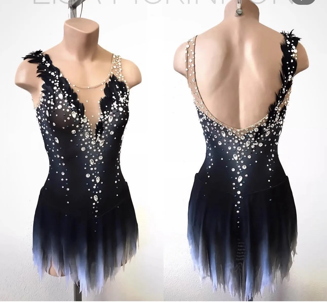 Ice Figure Skating Dresses Girls Girls Adult Competition Skating Gymnastics Leotard Dresses Stage Clothes