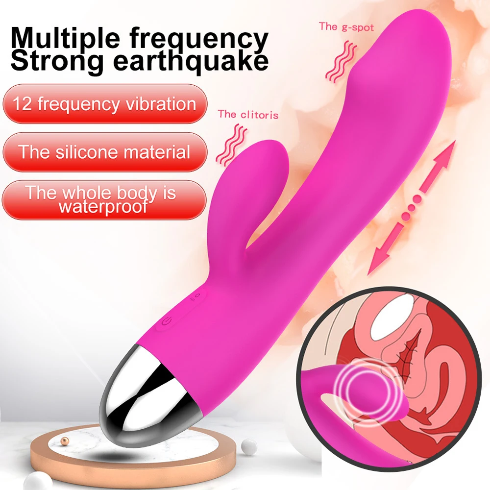 12 Speeds G Spot Vibrator Sex Toys for Women Powerful Dildo USB Rechargeable Vibrator Clitoris Stimulation Massage Adult Sxy Toy