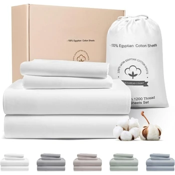 1200TC Egyptian Cotton Sheet Set – Deep Pocket 1