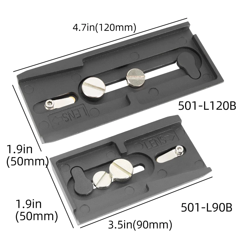 Description Picture 4 of itemManfrotto plate 501-L90A Digital Camera Sliding Quick Release Plate  For Manfrotto Tripod head 501HDV 503HDV 701HDV MH055M0-Q5