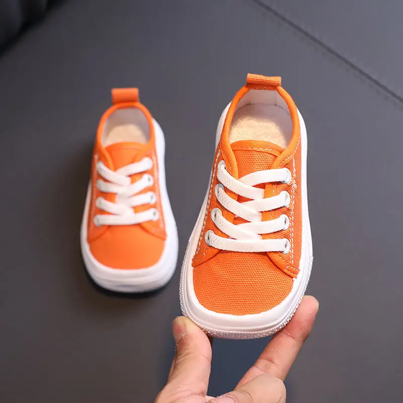 Sports Shoes Kids Sneakers Kids Shoes Kids Sports Shoes Kids Flats Non-slip Comfort Sneakers Tennis shoes Sport Canvas Shoes Lace-up Girls Flat Boys Casual