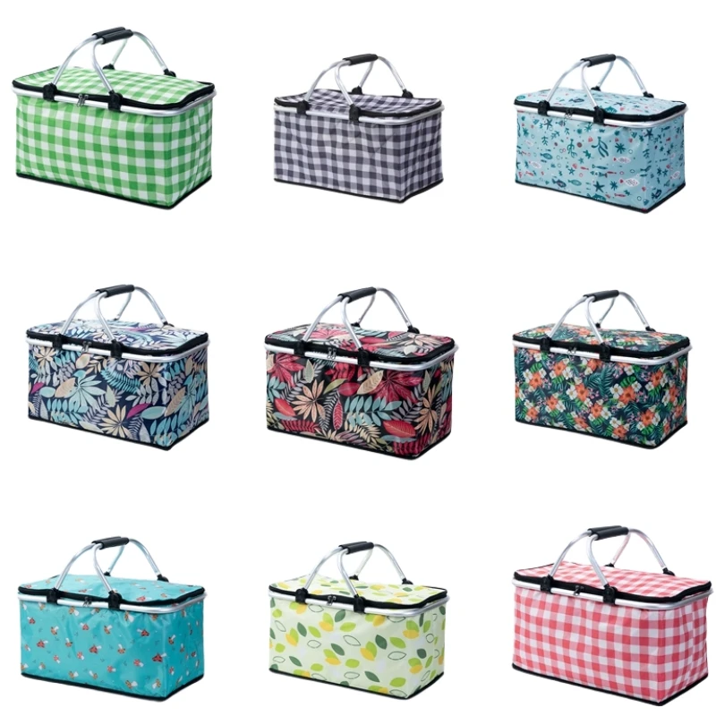 BYMONDY Thermal Food Boxes Portable Lunch Bags Insulated Storage Lunchbox for Outdoor Picnic Fridge Thermal Cooler Box Lunch Bag