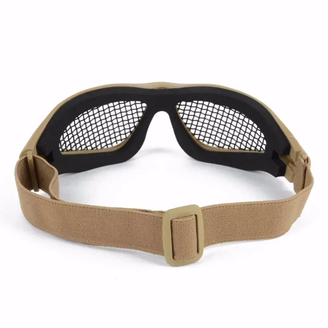 Outdoor Eye Protective Comfortable Airsoft Safety Tactical Glasses Goggles Anti Fog With Metal Mesh/PC Len For Paintball Hunting