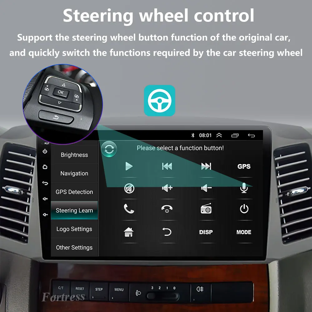 Android16 Carplay para JEEP Grand Cherokee WK 2004 2005 2006 2007 Multimedia Radio de coche reproductor de navegador vídeo Android auto WIFI 4