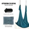 VEVOR 4.4-11 Yards Aerial Yoga Hammock & Swing Yoga Starter Kit Aerial Silk Fabric Yoga Strap Accessory for All Level Yoga Swing 6