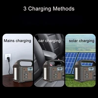jsdsolar 100W centrale électrique Portable générateur de puissance 110V 220V lumière LED batterie solaire d'urgence pour Camping en plein air voyage 2