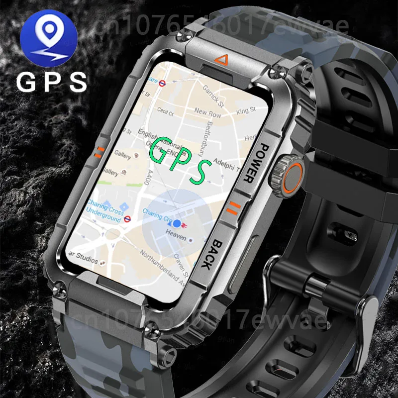 

2023 New GPS Smart Watch for Men Bluetooth Call Health Monitoring Smart Watches AI Voice Sports Waterproof Men's Smartwatches