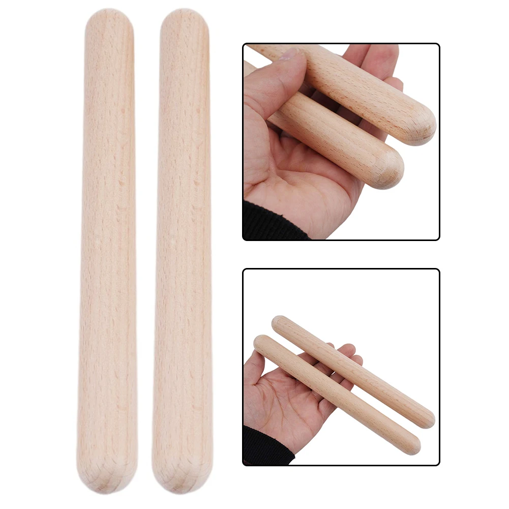 

1 Pair Drum Sticks Rhythm Learning Education Toddler Kid Beginners Instrument Percussion Wooden Drum Stick Musical Parts