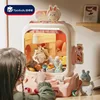 DIY Doll Machine Kids Coin Operated Play Game Mini Claw Catch Toy Crane Machines Music Doll Children Xmas Gifts Toys 4