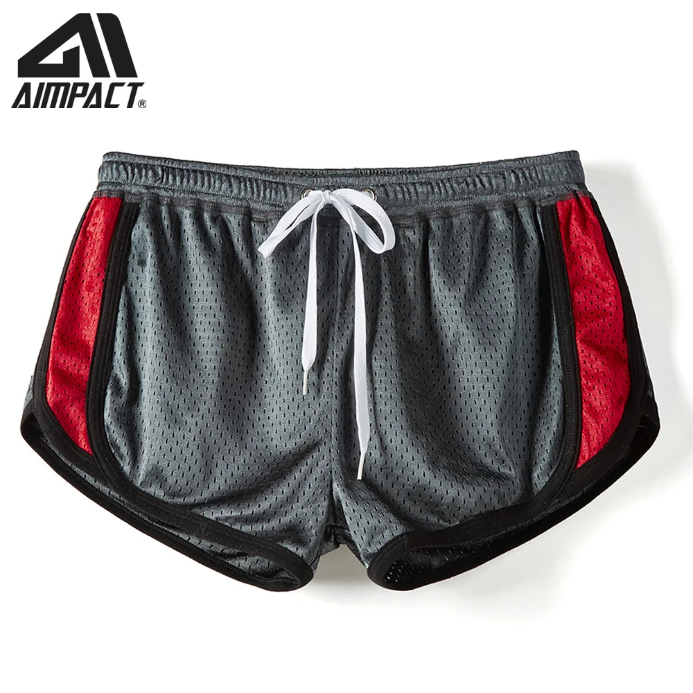 AIMPACT Mens Running Shorts Breathing Workout Gym Booty Short Shorts Sexy 3