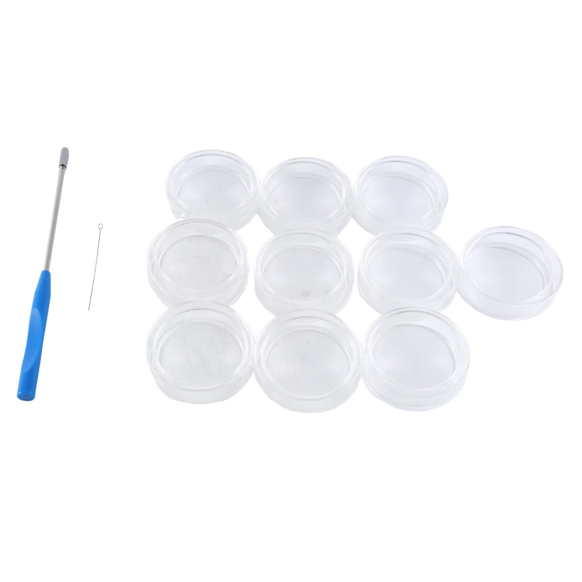 

60 mm Glass Petri Dishes, 10 Pcs Autoclavable Lab Petri Plates with A Inoculation Loop, Autoclavable and Reusable