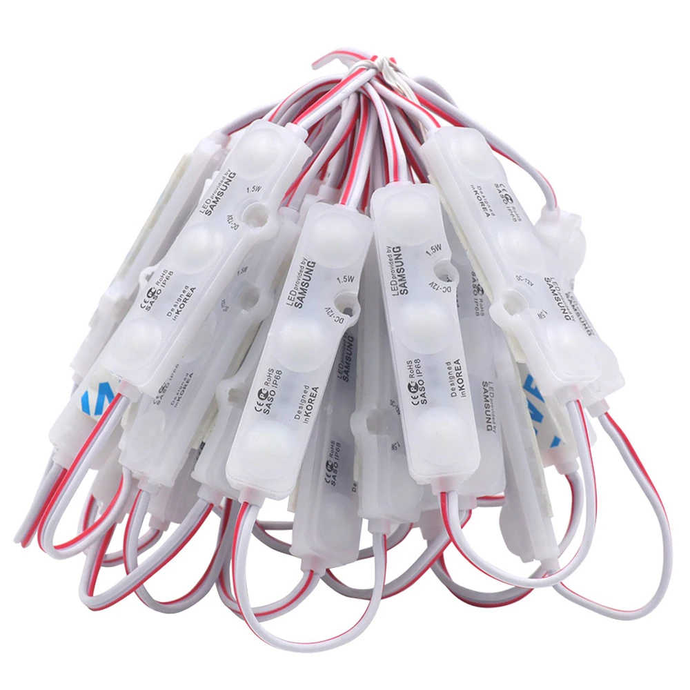 DC12V LED Module Light 3LEDs 1.2W Super Bright Advertising Design LED Module Lamp IP68 5630 Sign Backlight