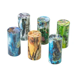 Vibrant Landscape Washi Tape Set - 6 Rolls (8cm x 200cm) - Ideal for Creative Collage, Diary Decoration, and Gift Wrapping (Blue)