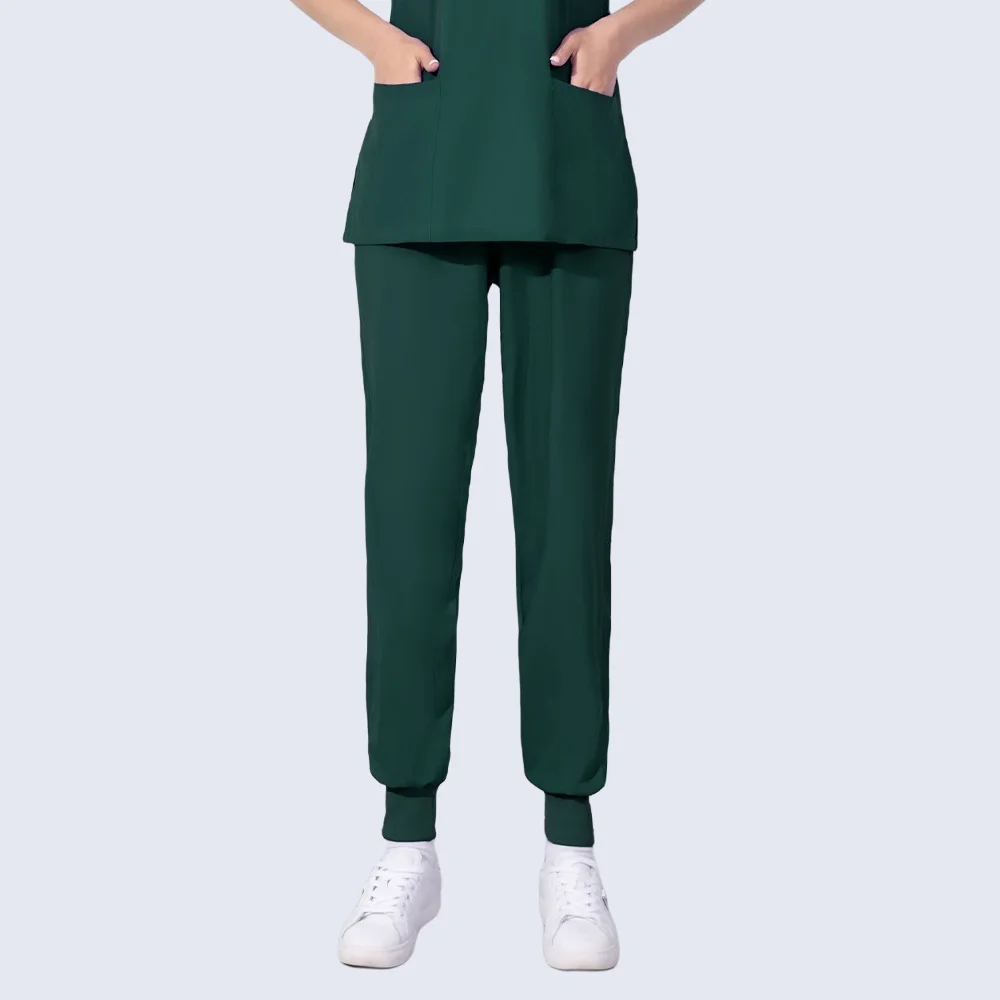 Medical Scrubs Multicolors Unisex Elastic Waist Drawstring Scrub Pants Nurse Beautician Lab Scrubs Pet Shop Hospital Doctor Nurse Workwear
