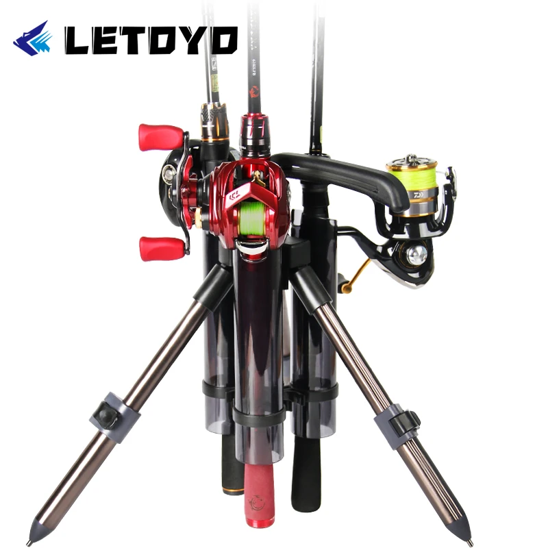 LETOYO ROD STAND 530 Portable Fishing Rod Support Tripod Fishing Rod