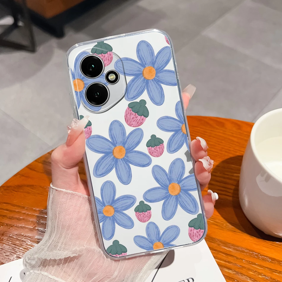 Gradient Color Transparent Back Cover - Soft, Slim Silicone Anti-Drop Phone Case