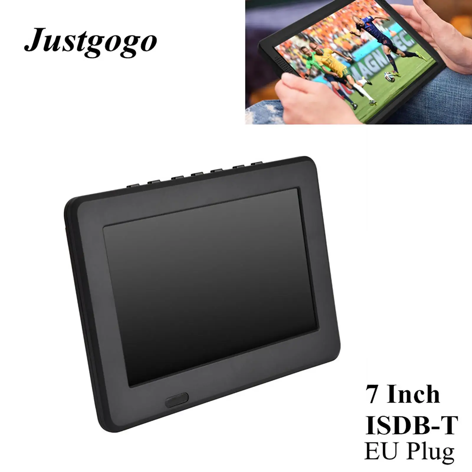 LEADSTAR 7'' Rechargeable Digital TV with TFT-LED Screen, Portable Television Player-Ideal for Home & Travel
