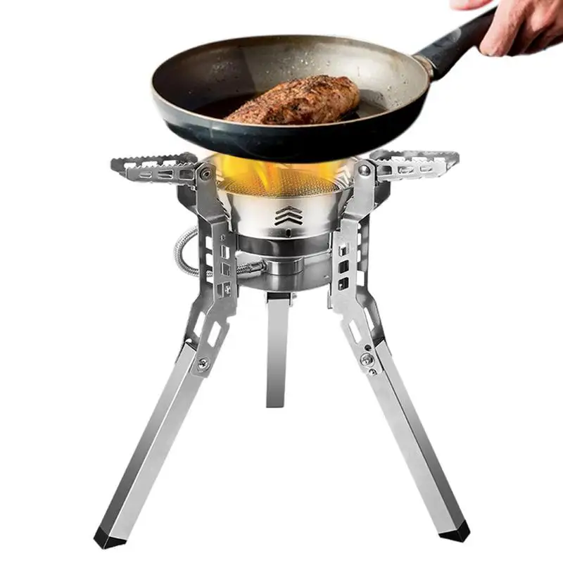 

3800W Camping Stove Tourist Burner Gas Stove Picnic Stove Cookware Windproof Furnace Outdoor Picnic Barbecue Tourism Supplies