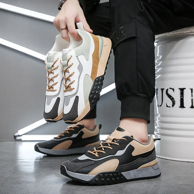 Autumn Winter Sneakers for Men Mixed Colors Sports Shoes Platform 2