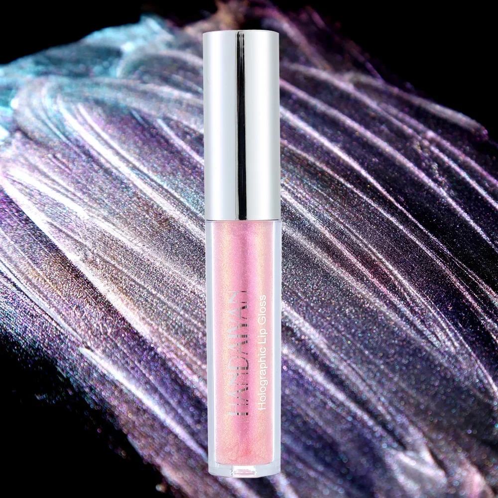 6 Colors Laser Holographic Lip Gloss Liquid Lipstick Mermaid Pigment Longlasting Glitter Waterproof Metallic Lip Makeup
