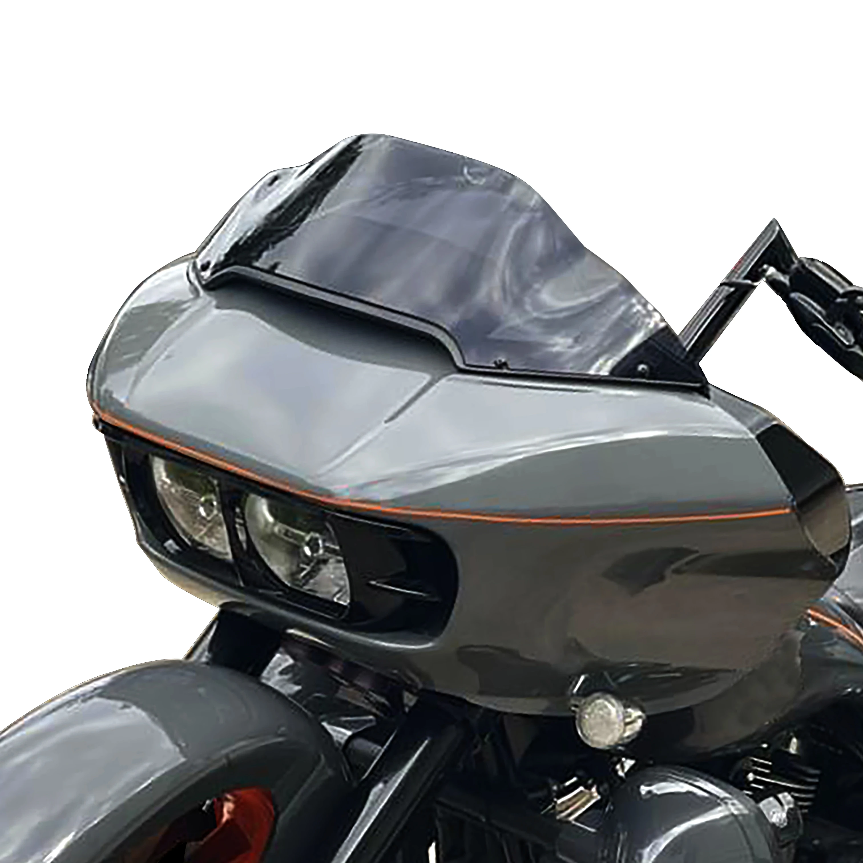 Motorcycle Short Windshields For Harley Dual Light Sliding Models