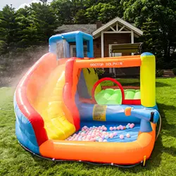 Inflatable Trampline Water Combo Bouncy Castle Jumping House With Blower Inflatable Bouncer Castle Kids Courtyard Games