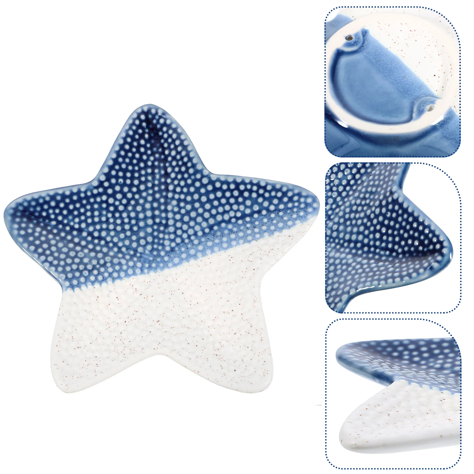 

Ceramic Trinket Dish Sea Themed Ring Holder Jewelry Dish Trinket Tray Necklace Holder