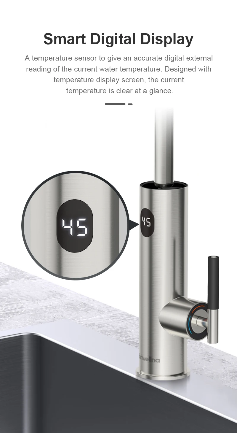 extensor flexível, torneira elétrica do aço inoxidável torneira do aquecimento 220v