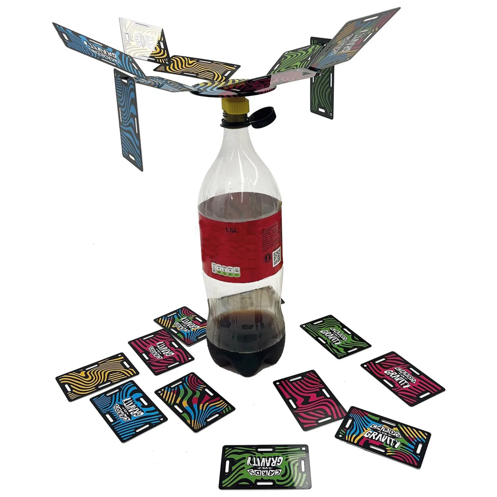Funny Family Games Anti-Gravity Card Balance Travel Game A Fun Card Stacking Game Perfect For Vacations And Camping 2-4 Players