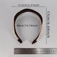 1/4 PCS Wide Brimmed Hair Hoops Braids Pattern Head Hoop Simple Style Hair Band Nonslip Knotted Hair Accessories For Women - Image 6
