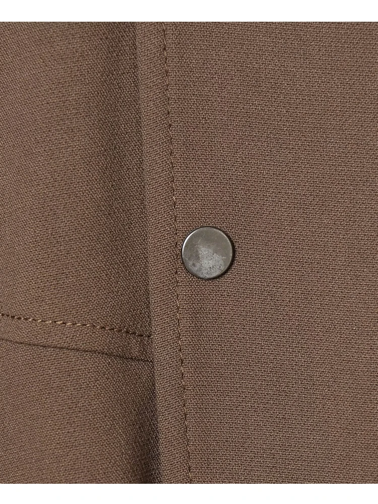 Women's Bomber Jackets Coats New Fashion Turn-down Collar Long Sleeve Loose Coat Vintage Female Outerwear Chic Tops ﻿