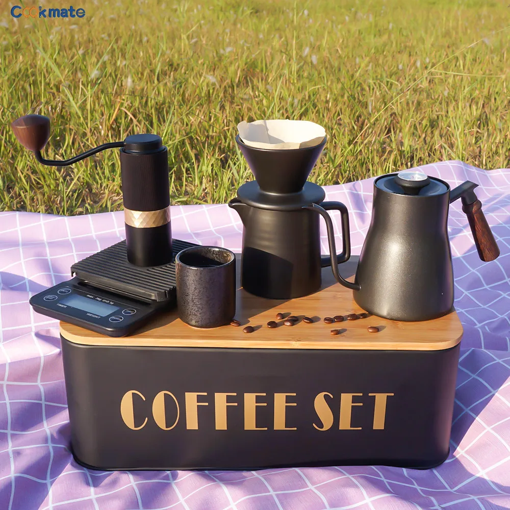 LuxuryPourOverCoffeeMakerSetwithDripperServerCoffeeKettle